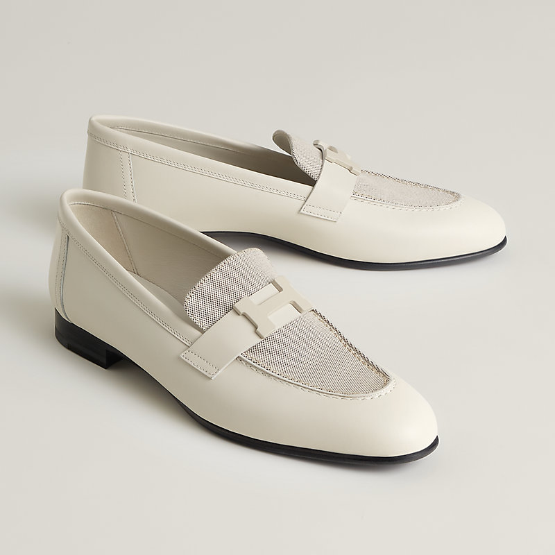 【HERMES】 Paris loafer パリ ローファー 白 × シルバー金具 Paris loafer | Hermès USA
